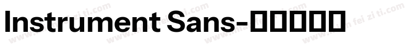 Instrument Sans字体转换